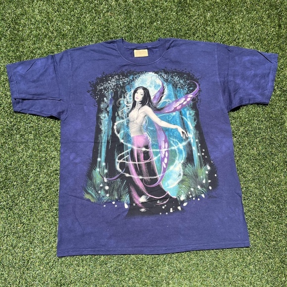 VTG 00’s / Y2K Deadstock The Mountain Purple Moon Fairy Tee - Picture 4 of 7